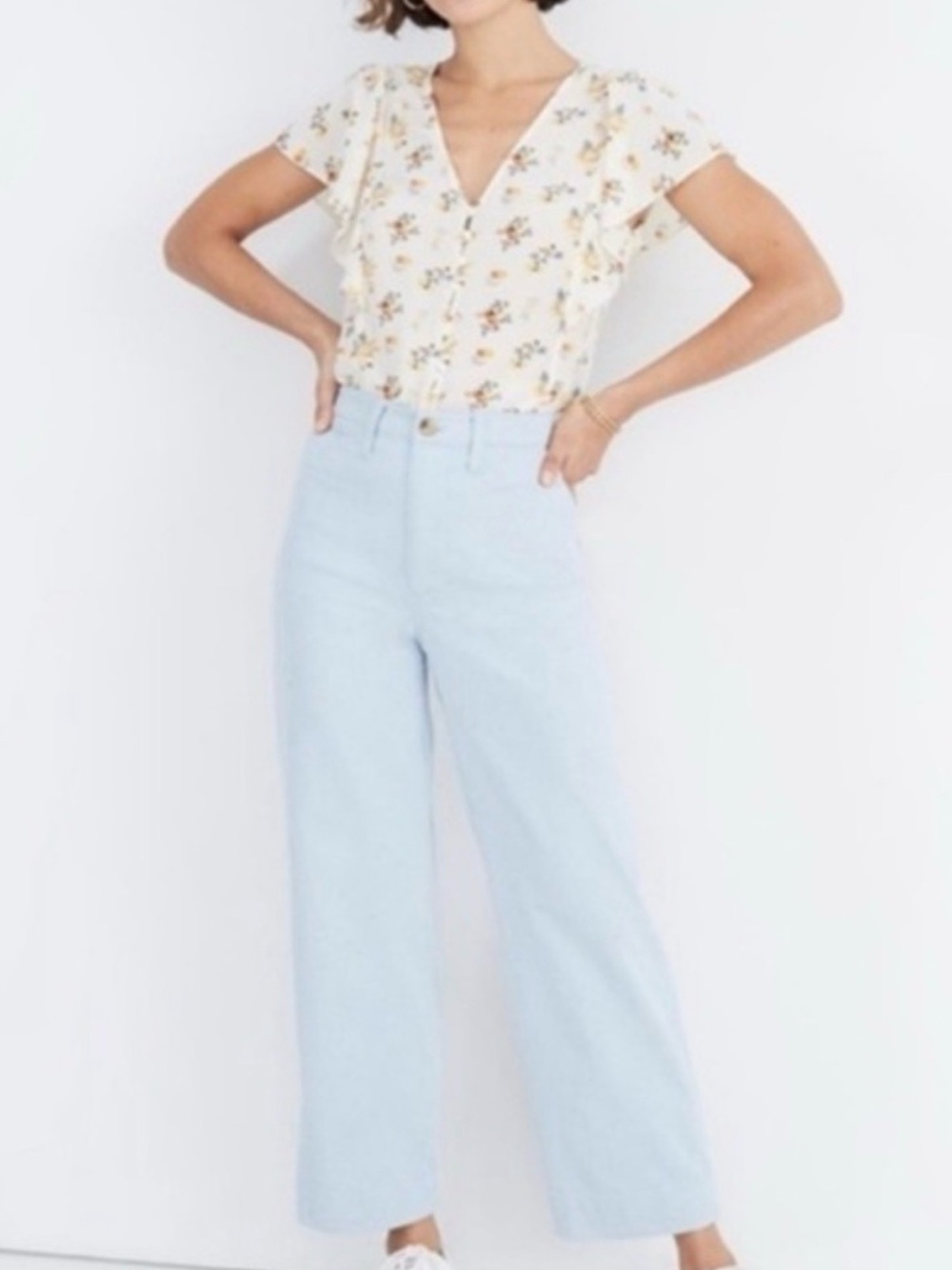🖌️ Madewell Limited Edition Capsule Emmett Speckle Cropped Jeans